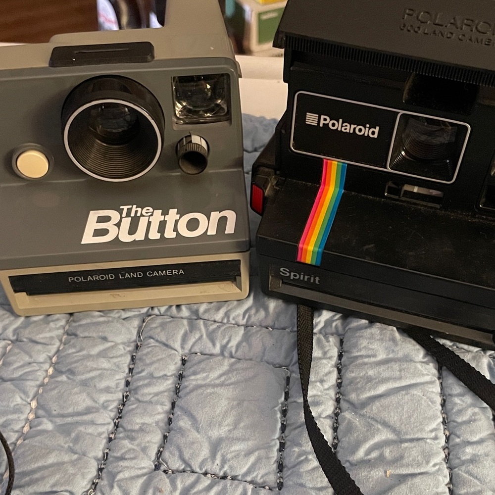 Polaroid The Button and Spirit Cameras - Gray and Black